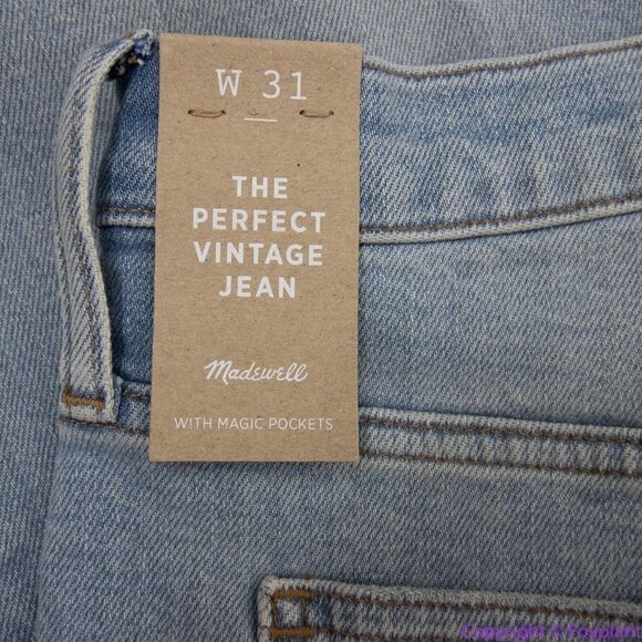 NEW Madewell The Perfect Vintage Jean in Coffey Wash: Worn-In Edition, 31 - Picture 11 of 16